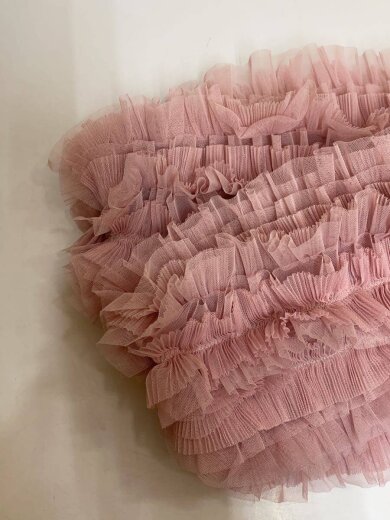 商品画像：25SS/ボリュームチュールオフショルトップス/FREE/ポリエステル/PNK/1125210013-0 5