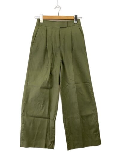 商品画像：24SS/コットンギャバジン タックワイドパンツ/36/コットン/KHK/13-04-42-04356 1