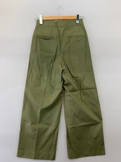 商品画像：24SS/コットンギャバジン タックワイドパンツ/36/コットン/KHK/13-04-42-04356 2