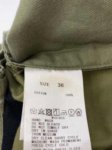 商品画像：24SS/コットンギャバジン タックワイドパンツ/36/コットン/KHK/13-04-42-04356 5