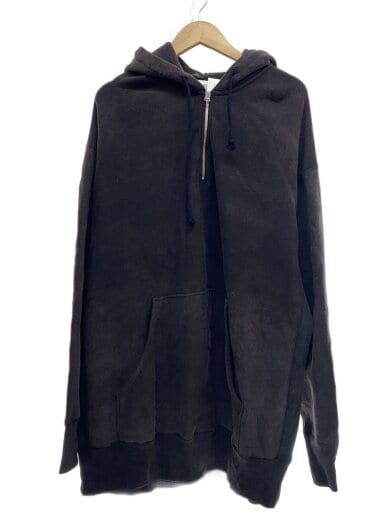 商品画像：ハーフジップ/パーカー/L/コットン/BLK/無地/I21AW-BC13B 1