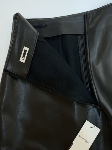 商品画像：レザーライクマキシスカート/M/フェイクレザー/BLK/無地/1624-144-3877 3