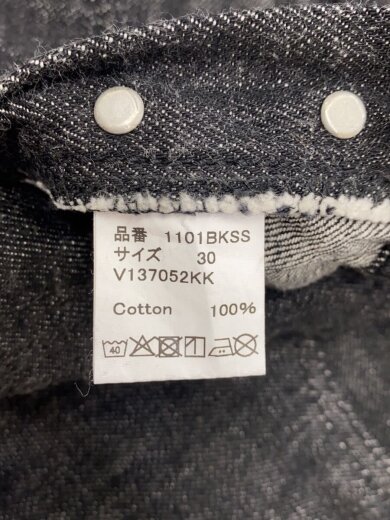 商品画像：Straight Black Denim 11.5oz ”Super Smooth/30/デニム/1101BKS 5