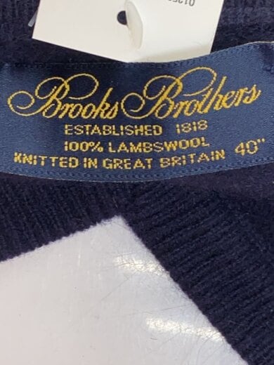 商品画像：英国製/ニット・セーター(厚手)/40/ウール/NVY/無地 3