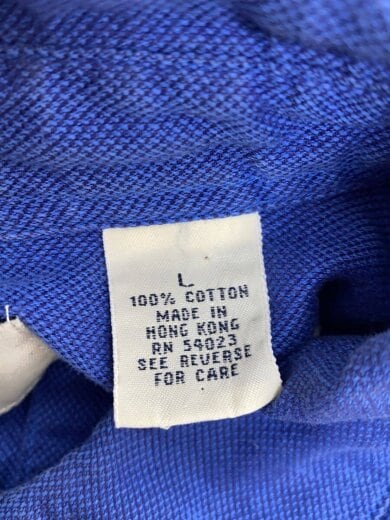 商品画像：オールド/90-00S/白タグ/ボタンダウン/長袖シャツ/L/コットン/BLU 4