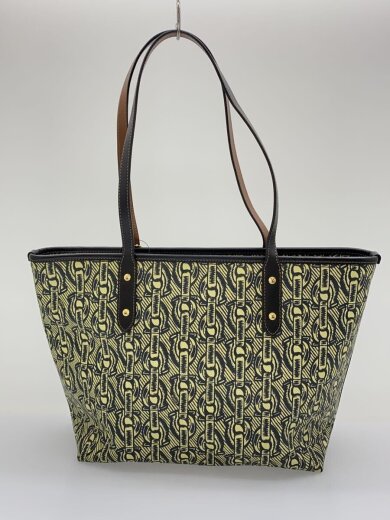 商品画像：トートバッグ/PVC/YLW/チェーン柄/F37854/若干角スレ有 3