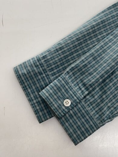 商品画像：26ss/ジェームスファブリック ボックスシルエット シャツ/L/コットン/BLU/チェック/ 5