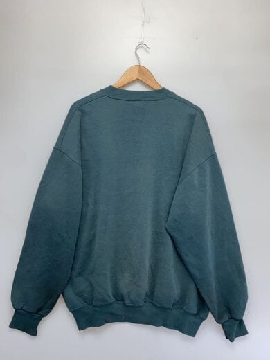 商品画像：90S～/メキシコ製/前V/プレーン/スウェット/XXL/コットン/グリーン/袖口ダメージ有 2