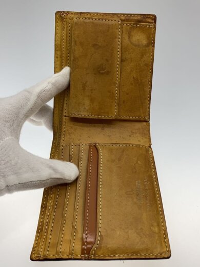 商品画像：コードバン/2つ折り財布/レザー/キャメル/メンズ/内側シミ有 4