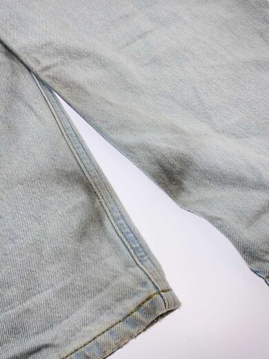 商品画像：SUPERSIZED WIDE DENIM/S/デニム/BLK/LM4680/裾スレ有 7