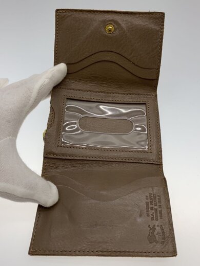 商品画像：2つ折り財布/レザー/ベージュ/メンズ 4