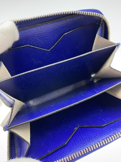 商品画像：ジップアラウンド/カードケース/レザー/BLU/無地/メンズ/内側汚れ有 3