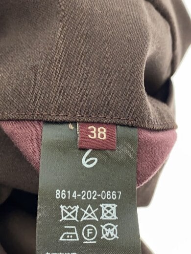 商品画像：GEORGETTE TUCK PANTS 2/ボトム/38/ウール/BRW/無地// 5