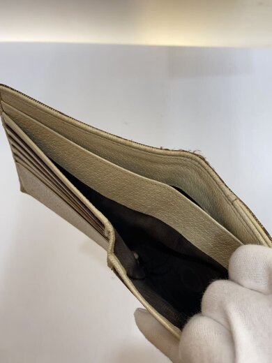 商品画像：2つ折り財布_GGキャンバス/キャンバス/BEG/総柄/レディース 6