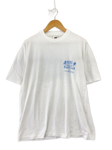 商品画像：90S/USA製/背面プリント/Tシャツ/XL/コットン/WHT 1