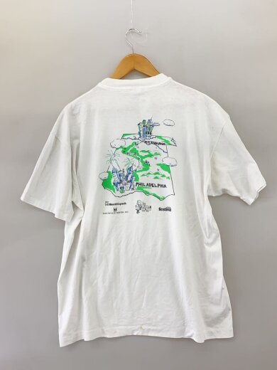 商品画像：90S/USA製/背面プリント/Tシャツ/XL/コットン/WHT 2