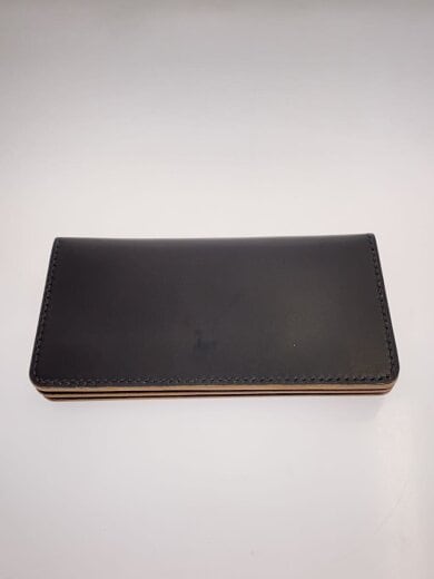 商品画像：スタッズ/フラップ/長財布/レザー/ヌメ革/BRW/メンズ 2