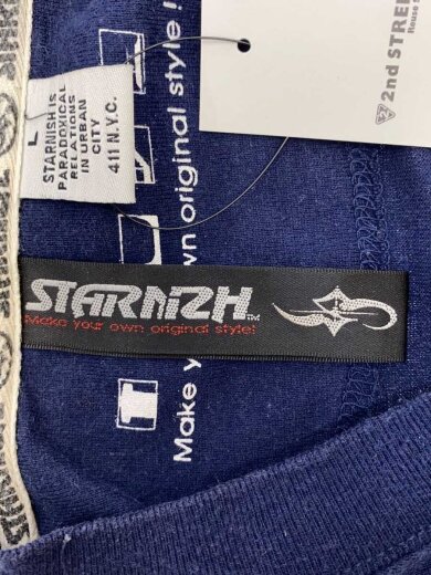 商品画像：90-00s/STARNISH/裏原/長袖メッセージTシャツ/L/コットン/NVY 3