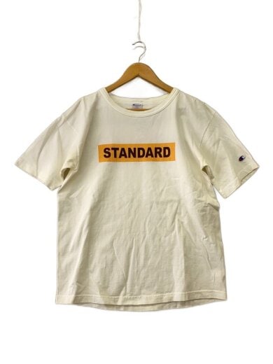 商品画像：USA製/ボックスロゴ/バインダーネックTシャツ/L/コットン/WHT// 1