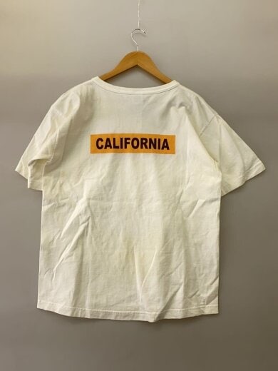 商品画像：USA製/ボックスロゴ/バインダーネックTシャツ/L/コットン/WHT// 2