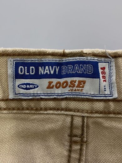 商品画像：OLD/LOOSE JEANS/ダック/ボトム/32/コットン/ベージュ/ダメージ有 4