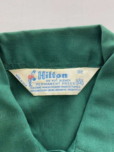 商品画像：70S/USA製/ボーリングシャツ/バックプリント/半袖シャツ/--/ポリエステル/GRN/無地 3