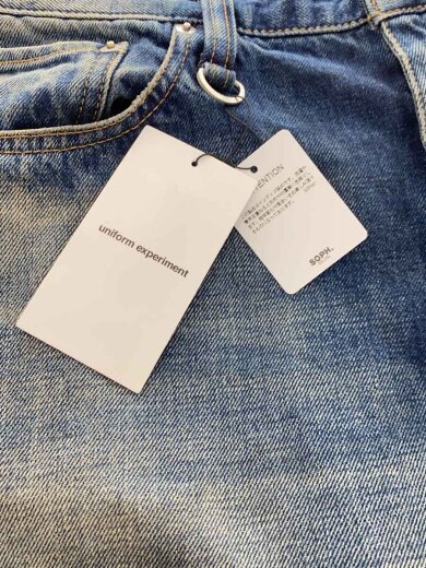 商品画像：26SS/タク付属/DAMAGED TAPEREDーFIT JEANS/3/インディゴ/UEー260013// 6