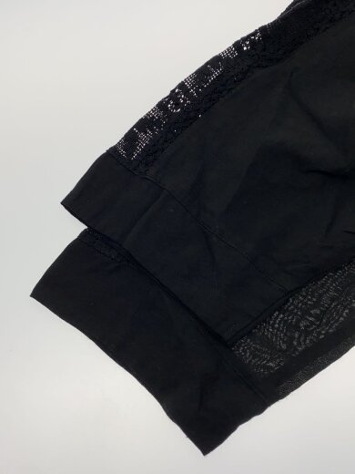商品画像：素材切替 ニットプルオーバー/蜂ボタン/FREE/コットン/BLK/無地/P-21095// 5