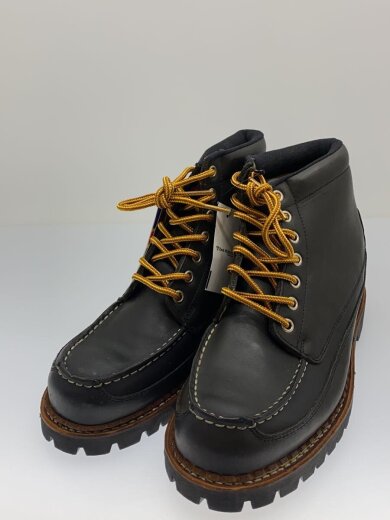 商品画像：レースアップブーツ/US8/BLK/レザー// 2
