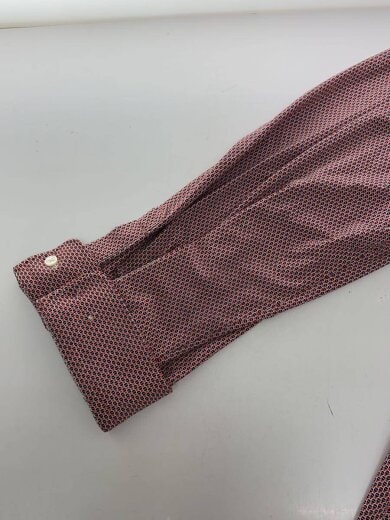 商品画像：SLIM FIT/STRETCH/長袖シャツ/XL/ポリエステル/レッド/総柄 6