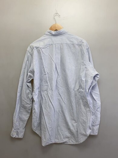 商品画像：CLASSIC FIT/ボタンダウン/パッチポケット/長袖シャツ/L/コットン/BLU/ストライプ 2