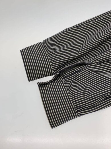 商品画像：ワッペン/刺繍/ワークシャツ/長袖シャツ/L/コットン/NVY/ストライプ// 5