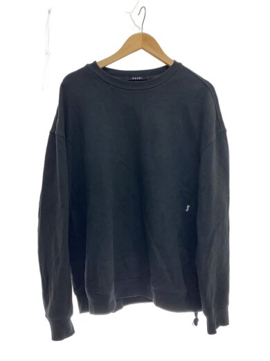 商品画像：4×4 BIGGIE CREW FLEECE SWEAT SHIRT/L/コットン/BLK/5000006287// 1