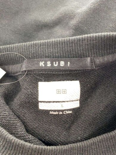 商品画像：4×4 BIGGIE CREW FLEECE SWEAT SHIRT/L/コットン/BLK/5000006287// 3