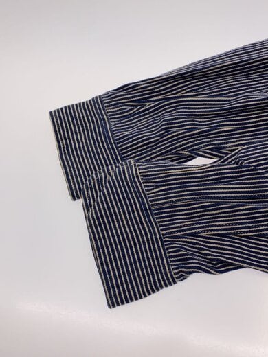商品画像：マチ付/ワークシャツ/長袖シャツ/--/コットン/IDG/ストライプ// 5