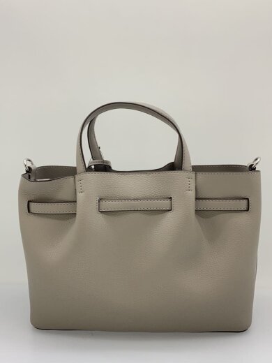 商品画像：CARSON/2WAY/センタージップ サッチェル ミディアム/レザー/GRY/35SS5S2ZS3T 3