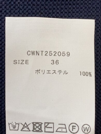 商品画像：25SS/スクエアネックペプラムニットプルオーバー/36/ポリエステル/NVY/CWNT252059// 4