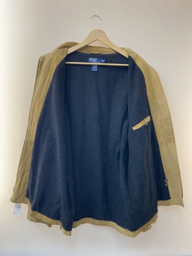 商品画像：90s/カーコート/レザージャケット/裏地付/XXL/スウェード/BEG// 3