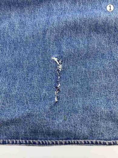 商品画像：BIG SHIRT/同色ポニー/長袖シャツ/XL/デニム/インディゴ/背面破れ有// 7