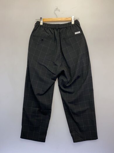 商品画像：26SS/T/W 2 Tuck Easy Pants/S/ポリエステル/BLK/チェック/CTE-26S101 2