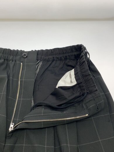 商品画像：26SS/T/W 2 Tuck Easy Pants/S/ポリエステル/BLK/チェック/CTE-26S101 3