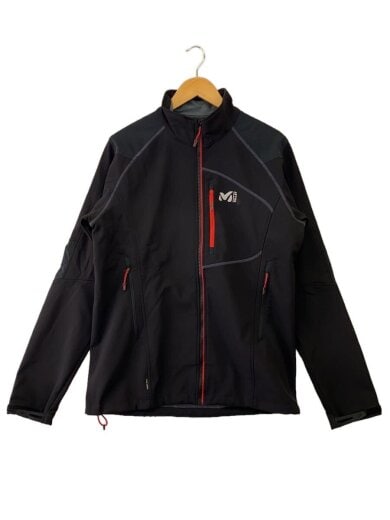 商品画像：TRACK MASTER JACKET/ソフトシェルジャケット/XL/ポリエステル/BLK/ヨゴレ有// 1