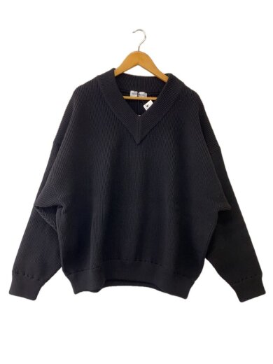 商品画像：Rib Stitch Tilden Sweater/M/ウール/BLK/無地/CTE-25A324// 1