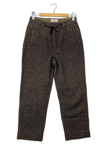 商品画像：Grandpa Wool trousers/S/ウール/BRW/ヘリンボーン 1