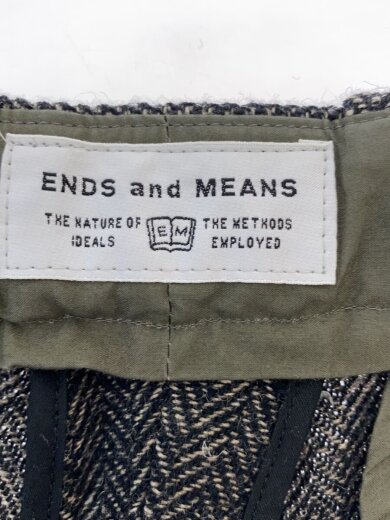 商品画像：Grandpa Wool trousers/S/ウール/BRW/ヘリンボーン 4