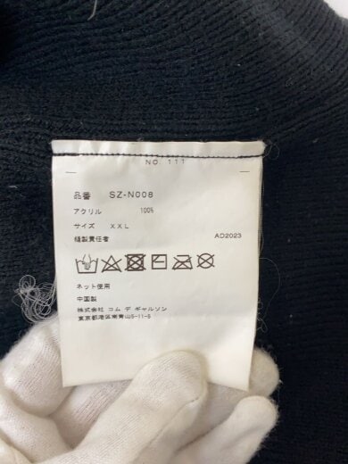 商品画像：AD2023/OUTSIDE SEAM CARDIGAN/カーディガン/XXL/アクリル/ブラック/SZ-N008 4