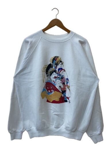 商品画像：80s/USA製/天の川/美人画/スウェット/XL/コットン/WHT 1