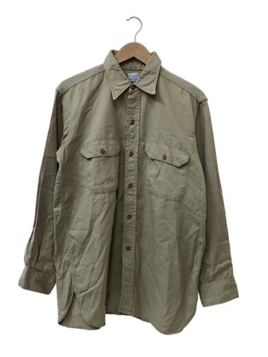 商品画像：-60s/COMPASS/長袖ワークシャツ/16/コットン/BEG/無地 1