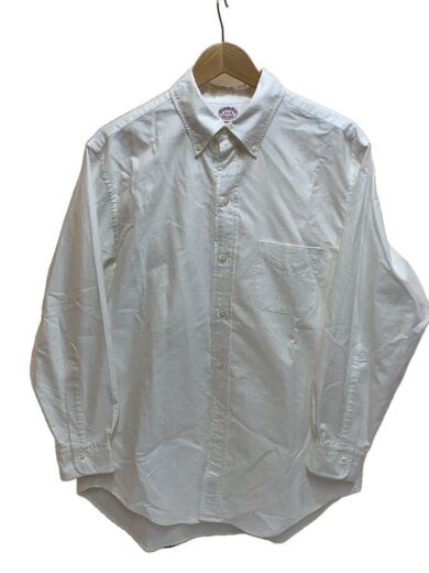商品画像：日本製/TRADITIONAL/ボタンダウン/長袖シャツ/15.5/コットン/WHT/無地 1