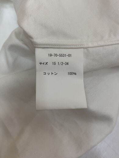 商品画像：日本製/TRADITIONAL/ボタンダウン/長袖シャツ/15.5/コットン/WHT/無地 4